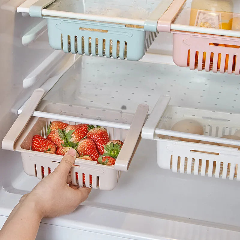 Fridge Hanging Organizer Drawer – Space-Saving Storage Basket