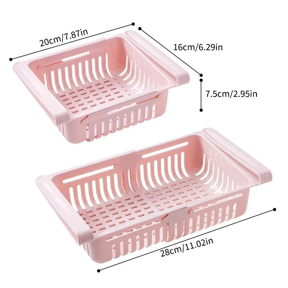 Fridge Hanging Organizer Drawer – Space-Saving Storage Basket