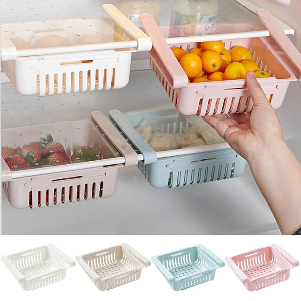 Fridge Hanging Organizer Drawer – Space-Saving Storage Basket
