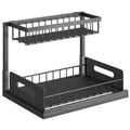 2-Tier Pull-Out Under Sink Organizer – Space-Saving Storage Rack