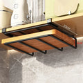 Under-Cabinet Kitchen Organizer Rack – Hanging Storage with Hooks